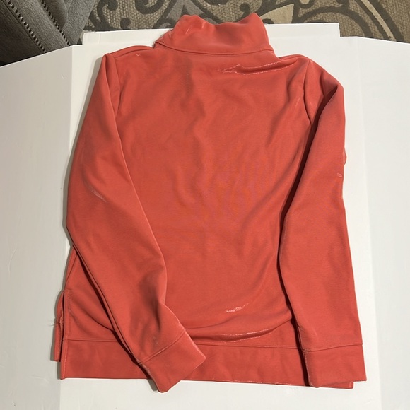 Under Armour Peachy/Coral mock neck Sweatshirt size Small - Picture 4 of 5